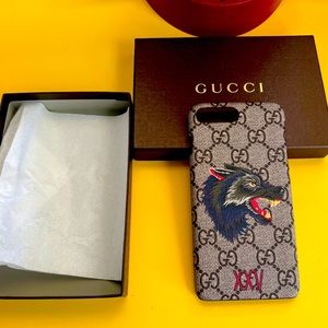 GUCCI GG Supreme Monogram Wolf iPhone 7 or SE Case